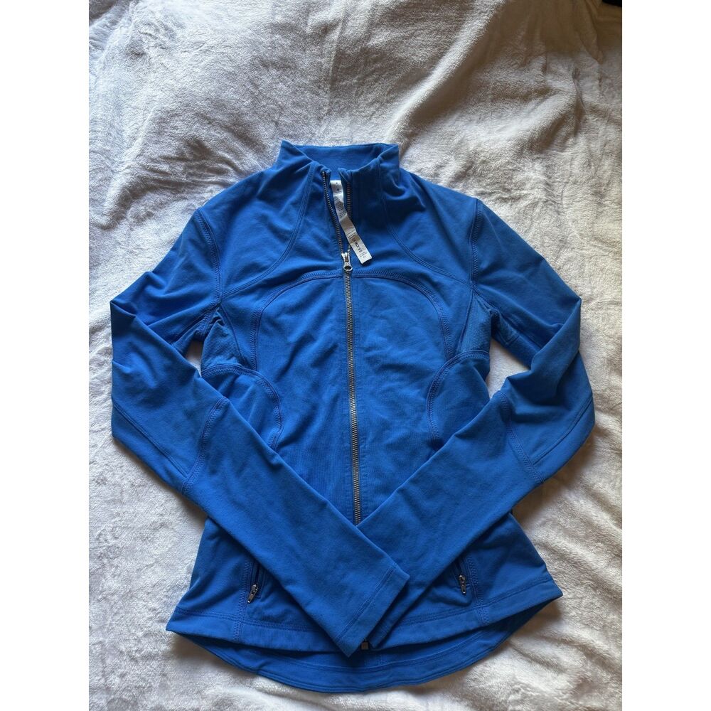Lululemon Define Jacket Luon Womens Size 4 Blue Full Zip Athletic Yoga Jacket